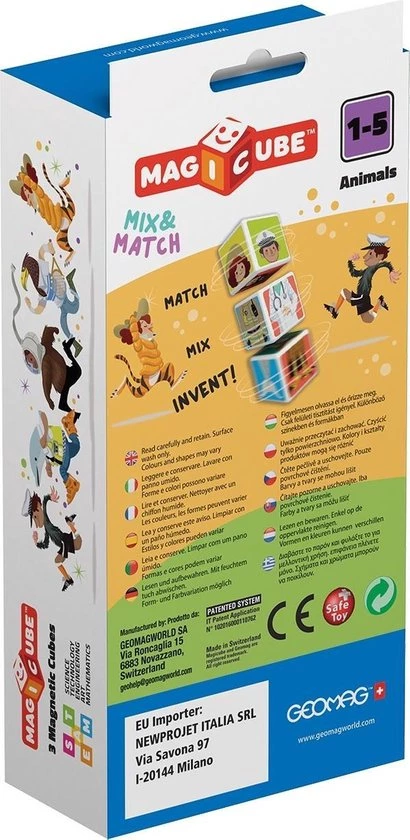 Geomag MagiCube Animals - 3 Delig 4 Geomag MagiCube Animals - 3 Delig - Afbeelding 4