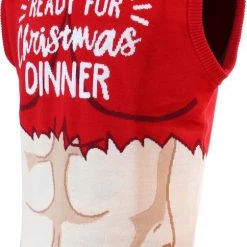 JAP Christmas JAP Foute Kerst Spencer - Ready For Christmas Dinner - Kersttrui Dames & Heren - Kerstcadeau - L - Rood -Duurzamer-speelgoed Winkel 484x840 1