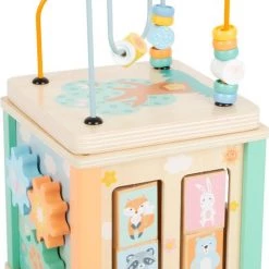Small Foot Company Small Foot - Motor Activity Cube Pastel -Duurzamer-speelgoed Winkel 514x840 4