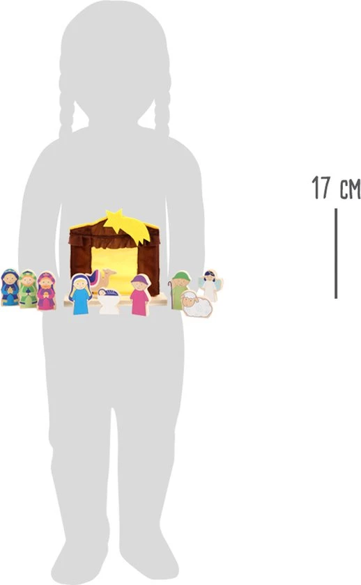 Small Foot Company Small Foot Kerststal Junior Hout/textiel 14-delig 3 Small Foot Company Small Foot Kerststal Junior Hout/textiel 14-delig - Afbeelding 3