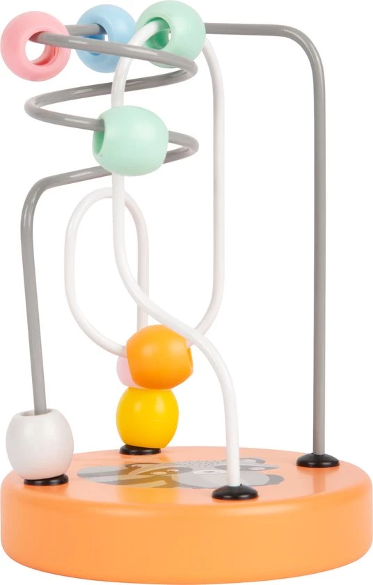 Small Foot Company Pastel Wasbeer Kralenspiraal - Houten Speelgoed Vanaf 1 Jaar 2 Small Foot Company Pastel Wasbeer Kralenspiraal - Houten Speelgoed Vanaf 1 Jaar - Afbeelding 2