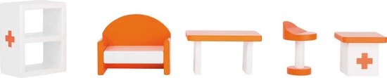 Small Foot Company Houten Poppenhuis Ziekenhuis Speelhuis 2 Small Foot Company Houten Poppenhuis Ziekenhuis Speelhuis - Afbeelding 2