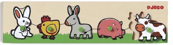 DJECO - Puzzel Farm 'n Co - 5 Stukjes 1 DJECO - Puzzel Farm 'n Co - 5 Stukjes