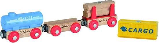 Simba Eichhorn Goederenwagons 3 Delig 5 Simba Eichhorn Goederenwagons 3 Delig - Afbeelding 5