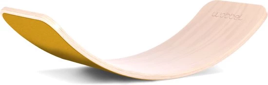 Wobbel Original Mosterd (geel) - Linnen / Whitewash Houten Balance Board Van 90 Cm Met Geel Wolvilt 7 Wobbel Original Mosterd (geel) - Linnen / Whitewash Houten Balance Board Van 90 Cm Met Geel Wolvilt - Afbeelding 7
