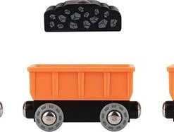 Hape Stoomtrein 5-delig Zwart/rood