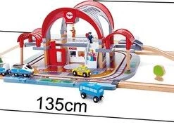 Hape - Grand City Station - Houten Treinset 21 Hape - Grand City Station - Houten Treinset -Duurzamer-speelgoed Winkel 550x191