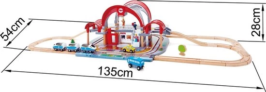 Hape - Grand City Station - Houten Treinset 7 Hape - Grand City Station - Houten Treinset - Afbeelding 7
