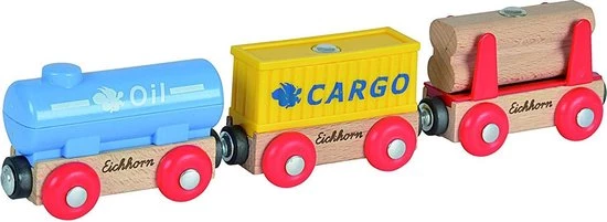 Simba Eichhorn Goederenwagons 3 Delig 4 Simba Eichhorn Goederenwagons 3 Delig - Afbeelding 4