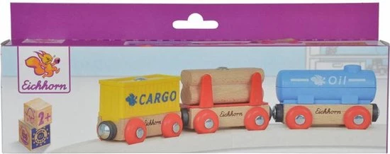 Simba Eichhorn Goederenwagons 3 Delig 2 Simba Eichhorn Goederenwagons 3 Delig - Afbeelding 2