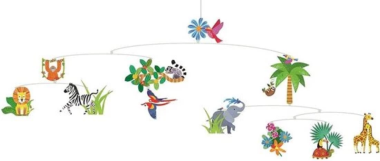 DJECO Mobiel Oerwoud Amazone - De Wereld Van De Jungle 4 DJECO Mobiel Oerwoud Amazone - De Wereld Van De Jungle - Afbeelding 4