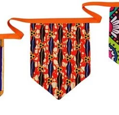 Maame Tumi Stoffen Slingers | Sinterklaas Cadeau | Verjaardagsslingers | Slingers Stof | Origineel Ontwerp | Herbruikbaar | Wasbaar | Handgemaakt | Feest | Versiering