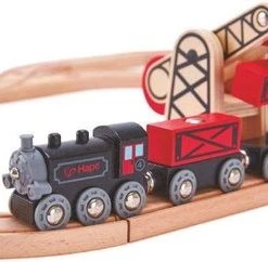 Hape Stoomtrein 5-delig Zwart/rood -Duurzamer-speelgoed Winkel 550x242 1