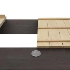 AXI Ella XL Houten Zandbak In Grijs/Bruin - Met Zitbankjes En Deksel - FSC Hout - 120x120x20cm - Zandbak Voor Kinderen -Duurzamer-speelgoed Winkel 550x252 3