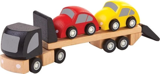 Plantoys Car Transporter + 2 Auto's 2 Plantoys Car Transporter + 2 Auto's - Afbeelding 2