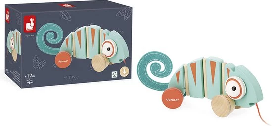Janod Tropik - Trekfiguur Kameleon 6 Janod Tropik - Trekfiguur Kameleon - Afbeelding 6