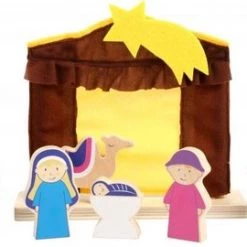 Small Foot Company Small Foot Kerststal Junior Hout/textiel 14-delig