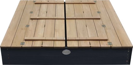 AXI Ella XL Houten Zandbak In Antraciet/Bruin- Met Zitbankjes En Deksel - FSC Hout - 120x120x20cm - Zandbak Voor Kinderen 20 AXI Ella XL Houten Zandbak In Antraciet/Bruin- Met Zitbankjes En Deksel - FSC Hout - 120x120x20cm - Zandbak Voor Kinderen - Afbeelding 20