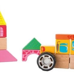 Small Foot Company Small Foot - School Bus Wooden Construction Set