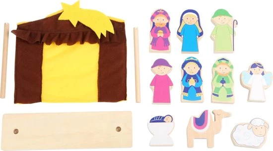 Small Foot Company Small Foot Kerststal Junior Hout/textiel 14-delig 2 Small Foot Company Small Foot Kerststal Junior Hout/textiel 14-delig - Afbeelding 2