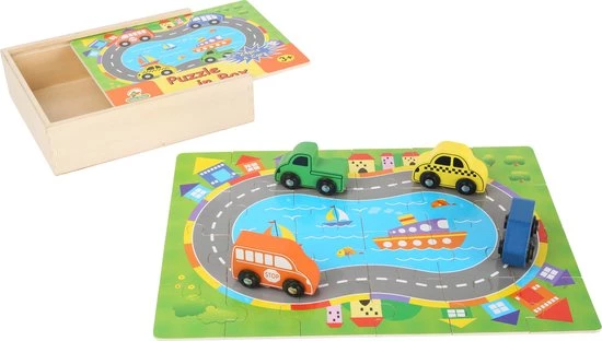 Small Foot Company Puzzelbox Verkeer 2 Small Foot Company Puzzelbox Verkeer - Afbeelding 2