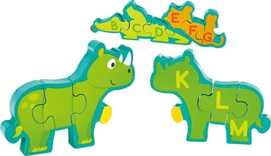 Hape Vormenpuzzel Dieren En Alfabet Hout 78 Cm 26-delig 7 Hape Vormenpuzzel Dieren En Alfabet Hout 78 Cm 26-delig - Afbeelding 7