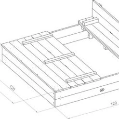 AXI Ella XL Houten Zandbak In Antraciet/Bruin- Met Zitbankjes En Deksel - FSC Hout - 120x120x20cm - Zandbak Voor Kinderen 26 AXI Ella XL Houten Zandbak In Antraciet/Bruin- Met Zitbankjes En Deksel - FSC Hout - 120x120x20cm - Zandbak Voor Kinderen -Duurzamer-speelgoed Winkel 550x323