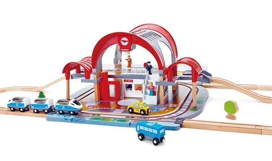 Hape - Grand City Station - Houten Treinset 15 Hape - Grand City Station - Houten Treinset - Afbeelding 15