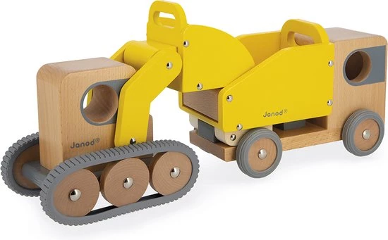 Janod Bolid - Kiepwagen En Bulldozer 10 Janod Bolid - Kiepwagen En Bulldozer - Afbeelding 10