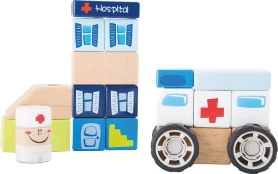 Small Foot Company Small Foot - Ambulance Wooden Construction Set 1 Small Foot Company Small Foot - Ambulance Wooden Construction Set
