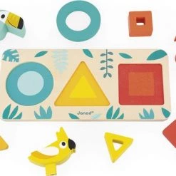 Janod Tropik - Drie Vormen Vogels 12 Janod Tropik - Drie Vormen Vogels -Duurzamer-speelgoed Winkel 550x348 1