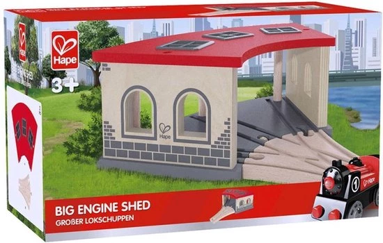 Hape Big Engine Shed E3704 6 Hape Big Engine Shed E3704 - Afbeelding 6