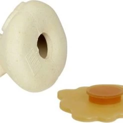 HEVEA Squeeze ?n Splash Badspeeltje - Eend & Kikker - Sand & Sage -Duurzamer-speelgoed Winkel 550x351 2