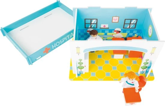 Small Foot Company Houten Poppenhuis Ziekenhuis Speelhuis 3 Small Foot Company Houten Poppenhuis Ziekenhuis Speelhuis - Afbeelding 3