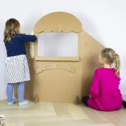 Kartonnen Poppenkast Inclusief Speeldieren - Sinterklaas Cadeau - Hobbykarton - KarTent