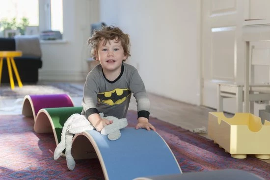 Wobbel - Original - Blank Gelakt Met Vilt - Mosterd (geel) 3 Wobbel - Original - Blank Gelakt Met Vilt - Mosterd (geel) - Afbeelding 3