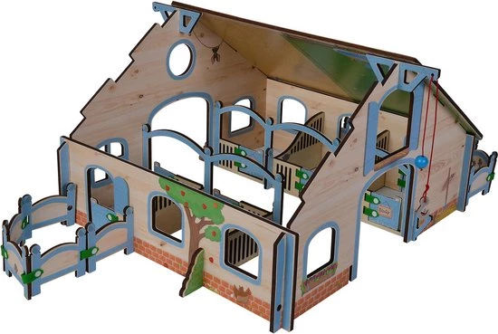 Eichhorn - Houten Paardenstal 30-delig 1 Eichhorn - Houten Paardenstal 30-delig