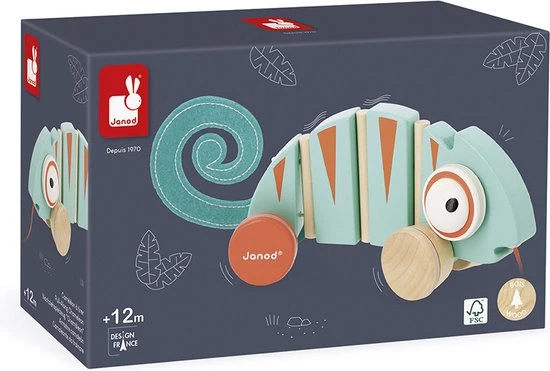 Janod Tropik - Trekfiguur Kameleon 1 Janod Tropik - Trekfiguur Kameleon