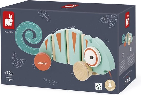 Janod Tropik - Trekfiguur Kameleon 8 Janod Tropik - Trekfiguur Kameleon - Afbeelding 8