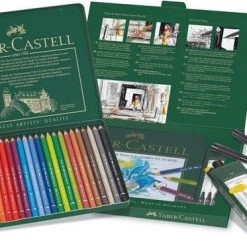 Aquarelpotlood Faber-Castell Albrecht Dürer 24 Stuks + 4x Artist Pen Zwart
