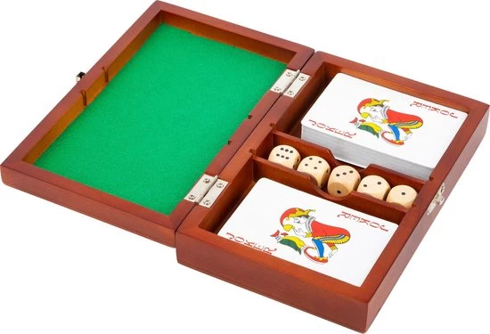 Small Foot Company Small Foot Speldoos Cards And Dice Unisex 19 Cm Bruin 8-delig 3 Small Foot Company Small Foot Speldoos Cards And Dice Unisex 19 Cm Bruin 8-delig - Afbeelding 3