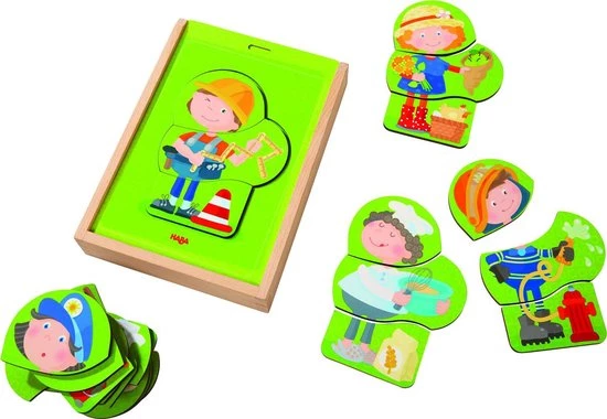 Haba Houten Puzzel Beroepenmix 24 Stukjes 2 Haba Houten Puzzel Beroepenmix 24 Stukjes - Afbeelding 2