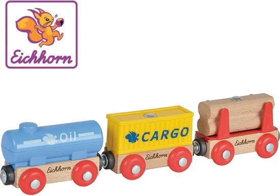 Simba Eichhorn Goederenwagons 3 Delig 1 Simba Eichhorn Goederenwagons 3 Delig