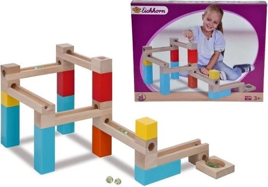 Eichhorn Knikkerbaan 27-delig - Hout 1 Eichhorn Knikkerbaan 27-delig - Hout