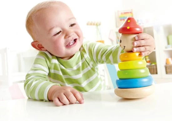 Hape Houten Stapeltoren Clown 16,5 Cm 2 Hape Houten Stapeltoren Clown 16,5 Cm - Afbeelding 2