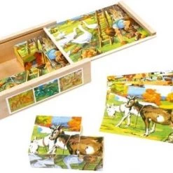 Small Foot Company Small Foot Houten Blokpuzzel Boerderijleven 12 Blokken