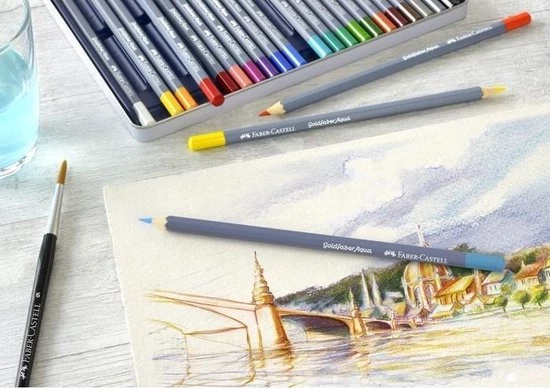 Faber-Castell Aquarel Kleurpotlood - Goldfaber - 250 Goud - FC-114690 4 Faber-Castell Aquarel Kleurpotlood - Goldfaber - 250 Goud - FC-114690 - Afbeelding 4