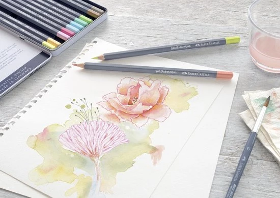 Faber-Castell Aquarel Kleurpotlood - Goldfaber - 480 Pastel Omber - FC-114680 5 Faber-Castell Aquarel Kleurpotlood - Goldfaber - 480 Pastel Omber - FC-114680 - Afbeelding 5