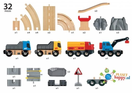 BRIO Spoor En Weg Transportset - 33210 5 BRIO Spoor En Weg Transportset - 33210 - Afbeelding 5