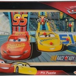 Eichhorn Cars 3 Houten Noppen Puzzel, 10st.